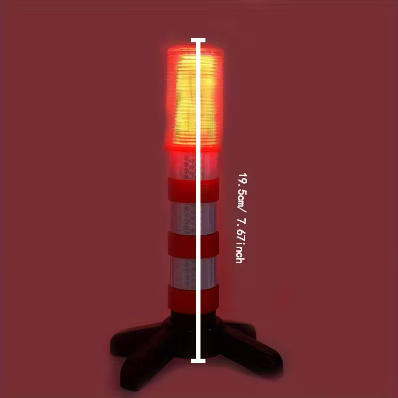 LED advarselslys 2-pak - Magnetisk montering, opbevaringsboks, bil/båd/lastbil - brug