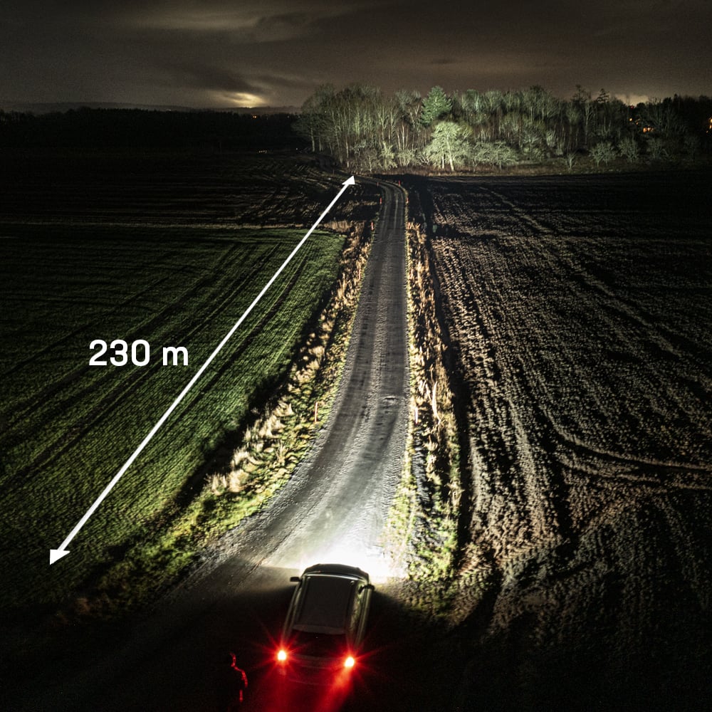 LED rampe S22 DRL - 120 W 55 cm - 6.640 lm - produkt set fra siden | LUXTAR