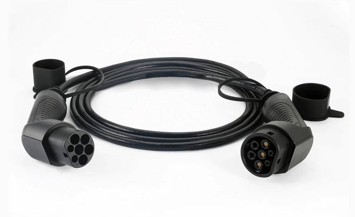 EVconnect Ladekabel Type 2 til Type 2 – 11 kW 400 V 16 A 3 - faset - Carlevel - Ladekabler til ladepost/ladeboks (Mode 3)