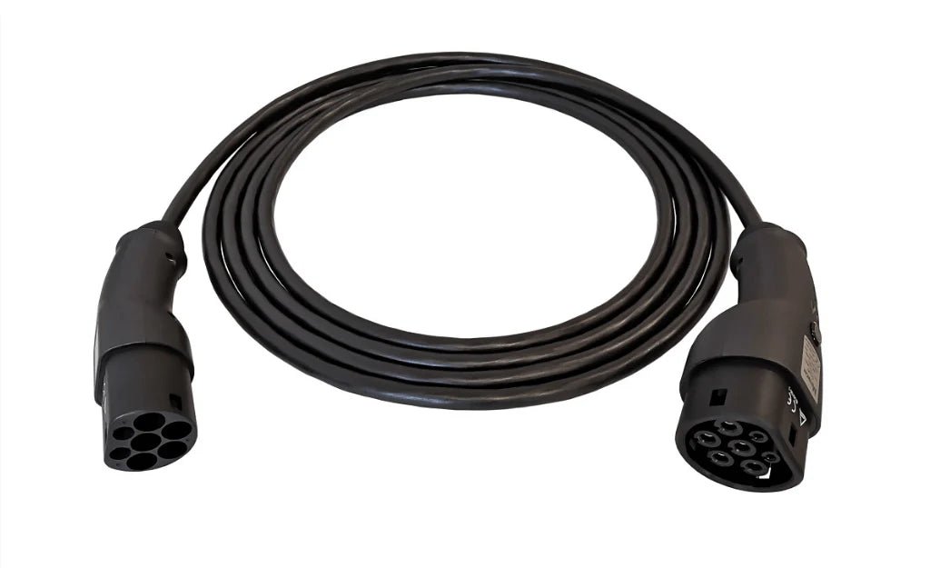 EVconnect Ladekabel Type 2 til Type 2 – 11 kW 400 V 16 A 3 - faset - Carlevel - Ladekabler til ladepost/ladeboks (Mode 3)