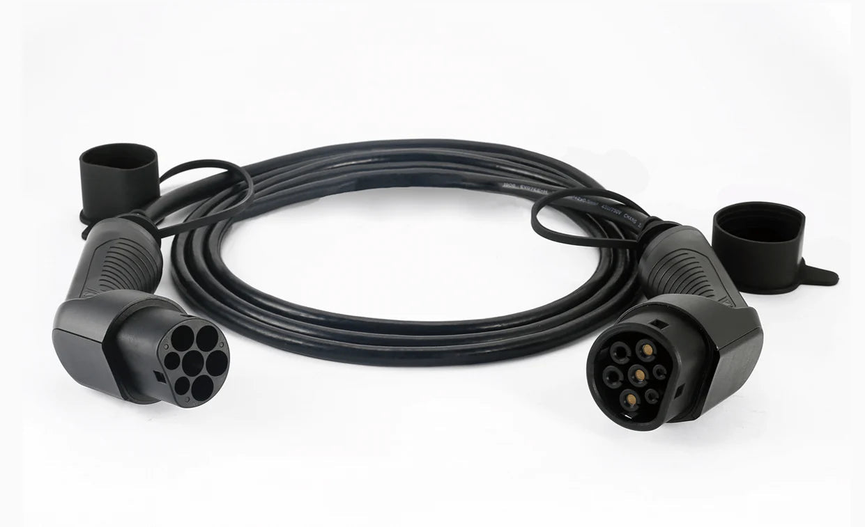 EVconnect Ladekabel Type 2 til Type 2 – 11 kW 400 V 16 A 3 - faset - Carlevel - Ladekabler til ladepost/ladeboks (Mode 3)