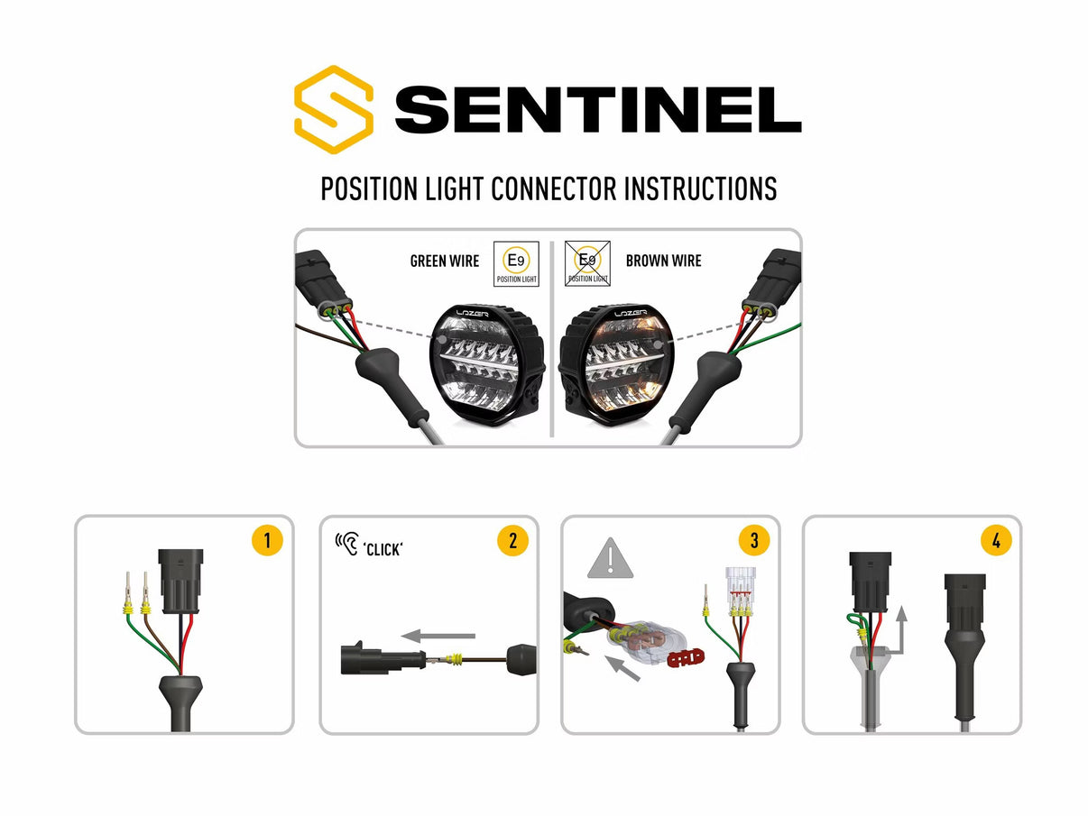 LED Ekstra lys Sentinel Black 9" med E-Boost - billede 8
