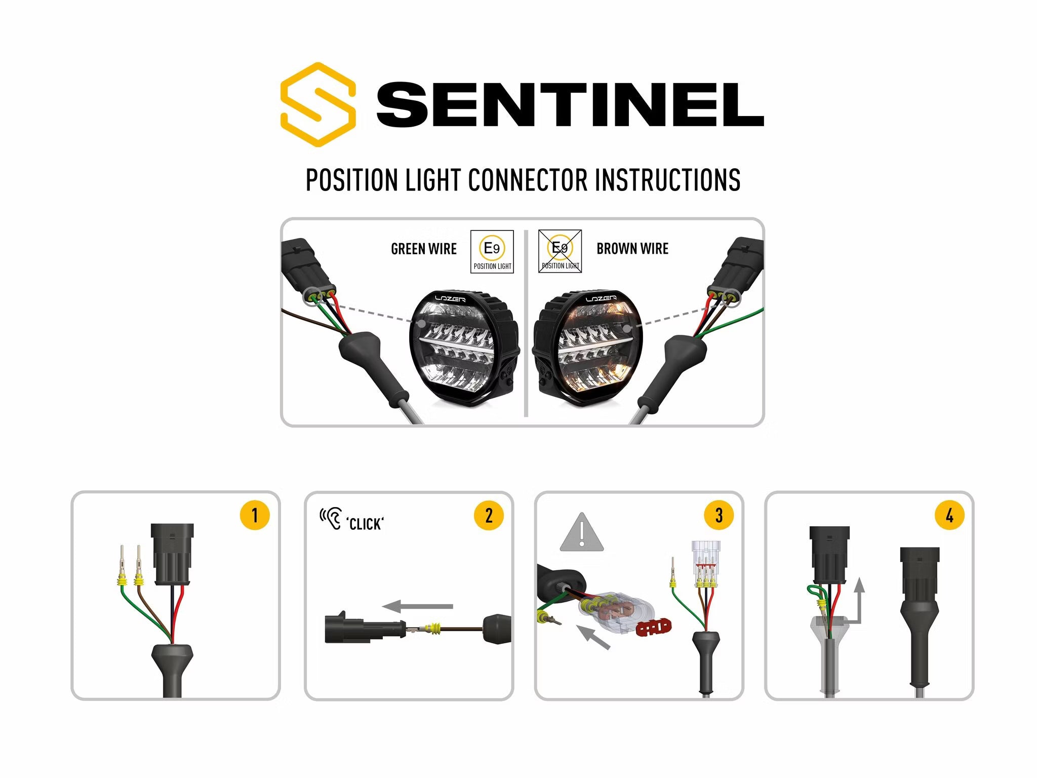 LED Ekstra lys Sentinel Black 9" med E-Boost - billede 8