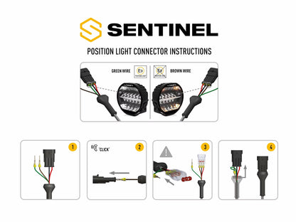 LED Ekstra lys Sentinel Black 9" med E-Boost - billede 8