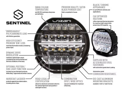 LED Extra Light Sentinel Elite 7" med positionslys 110W - billede 6