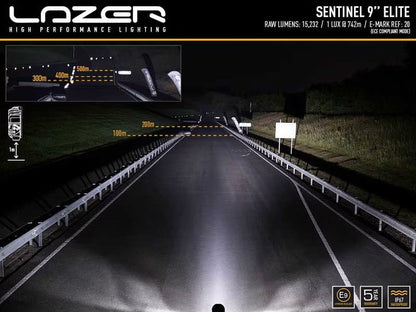 LED ekstralys Sentinel Elite 9" hvid med positionslys - billede 6