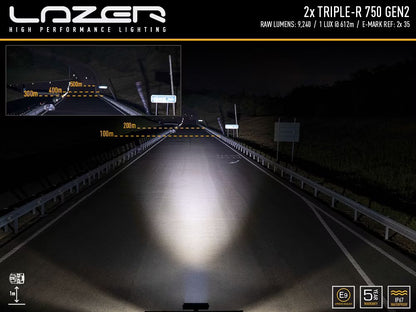Grillsæt ekstra let Grillsæt Lazer Triple-R 750 Gen2 - Passer til Renault Trafic 2019-2021 - nærbillede