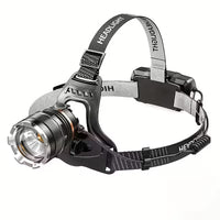 Forlygte USB genopladelig – Zoombar LED med sensor og 1200mAh batteri