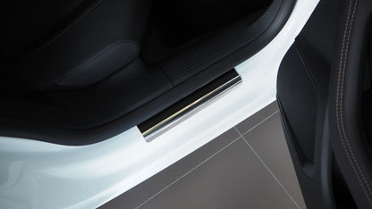 Tröskelskydd till Peugeot 508 II 2018+ – Kolfiber-look (stål)