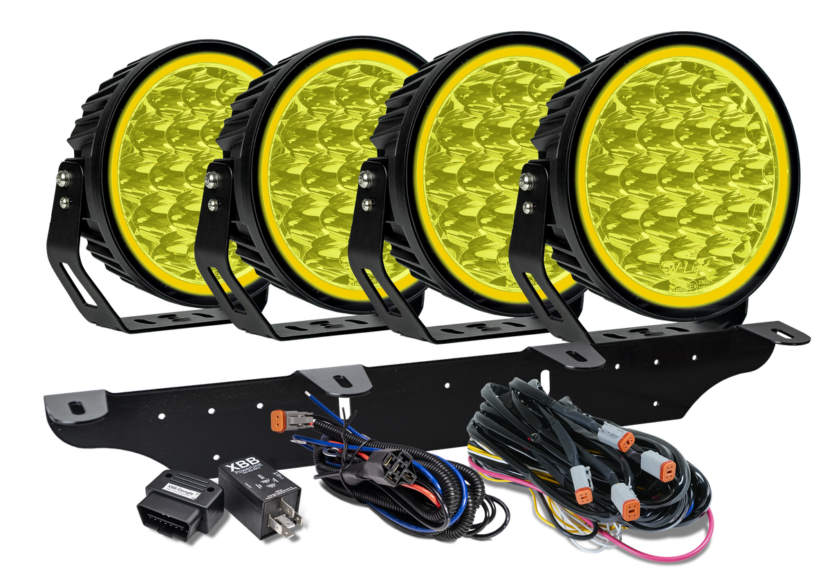 produktbillede fra forsiden viser W – Light XTREME W9 RAD4 – Gul – W-Light