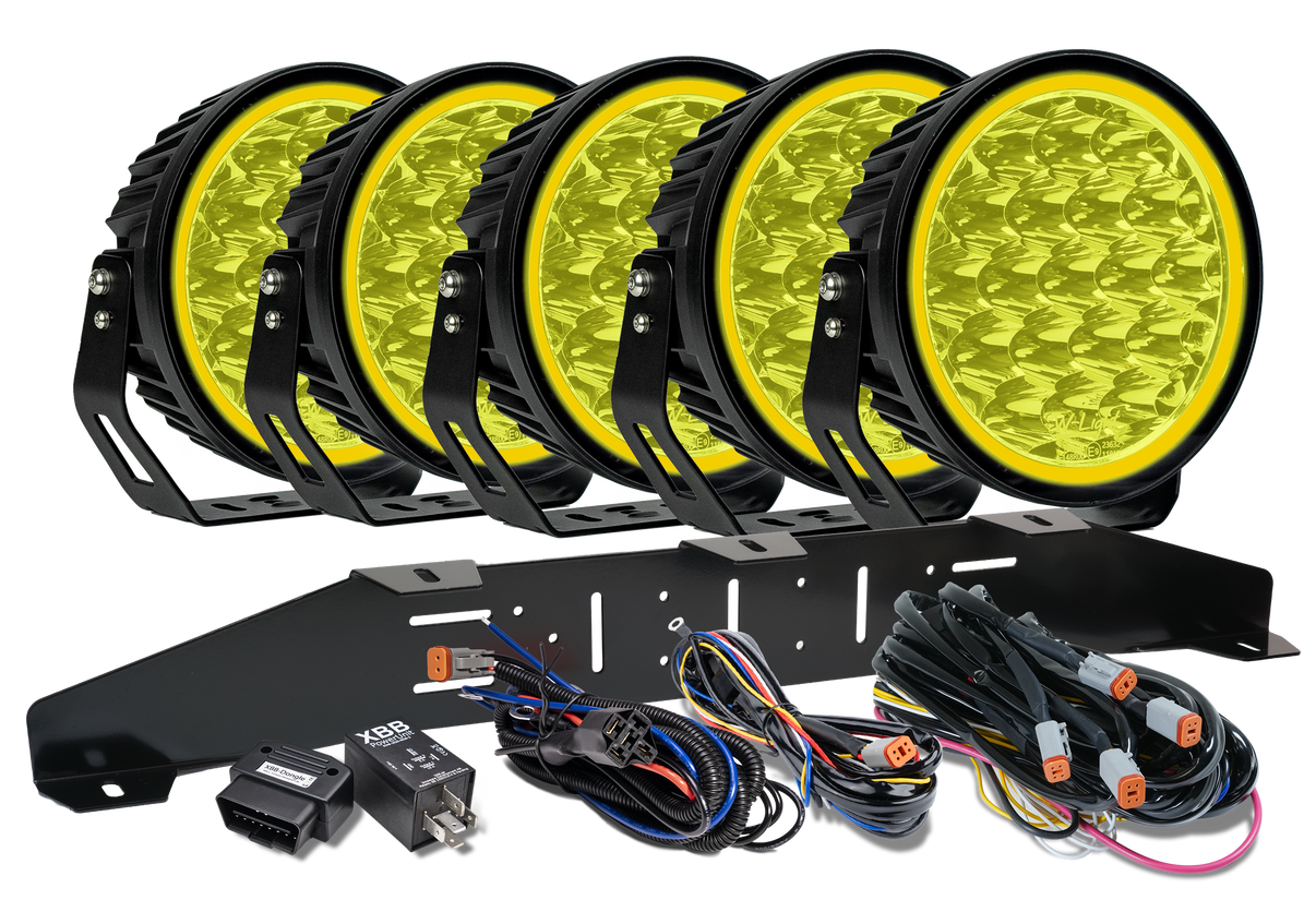 produktbillede fra forsiden viser W – Light XTREME W9 RAD5 – Gul – W-Light
