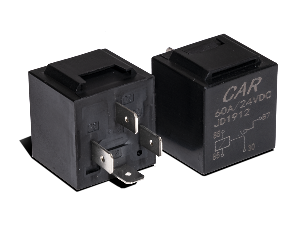 Relä 60A – 4 – PIN – 24V – produktbild framifrån | Xenonkungen