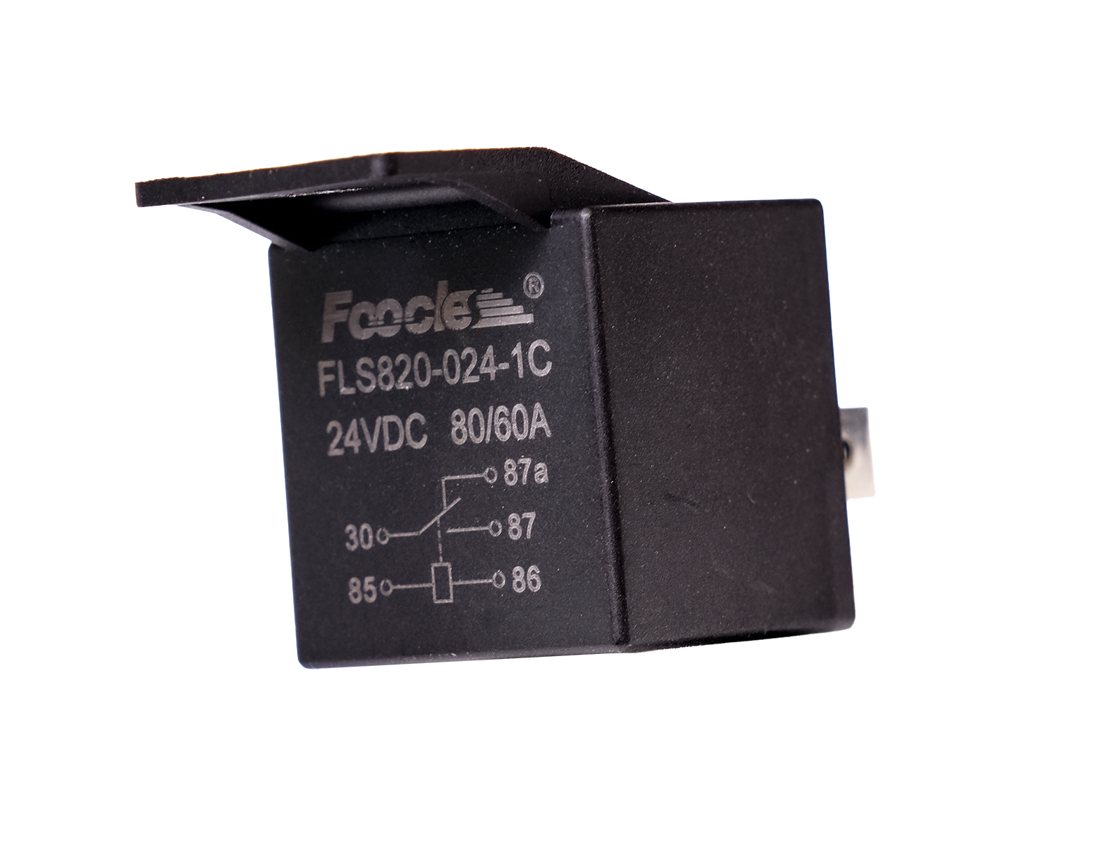Relæ 80A/60A – 24V – 5 – PIN – 5 – vekslende – produktbillede forfra | Carlevel