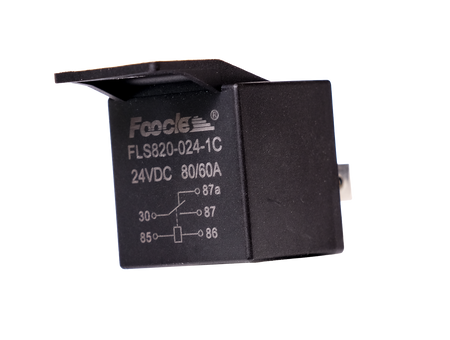 Relæ 80A/60A – 24V – 5 – PIN – 5 – vekslende – produktbillede forfra | Carlevel