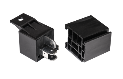 Relæ 80A/60A – 24V – 5 – PIN – 5 – skiftende ben – nærbillede detaljer | Carlevel