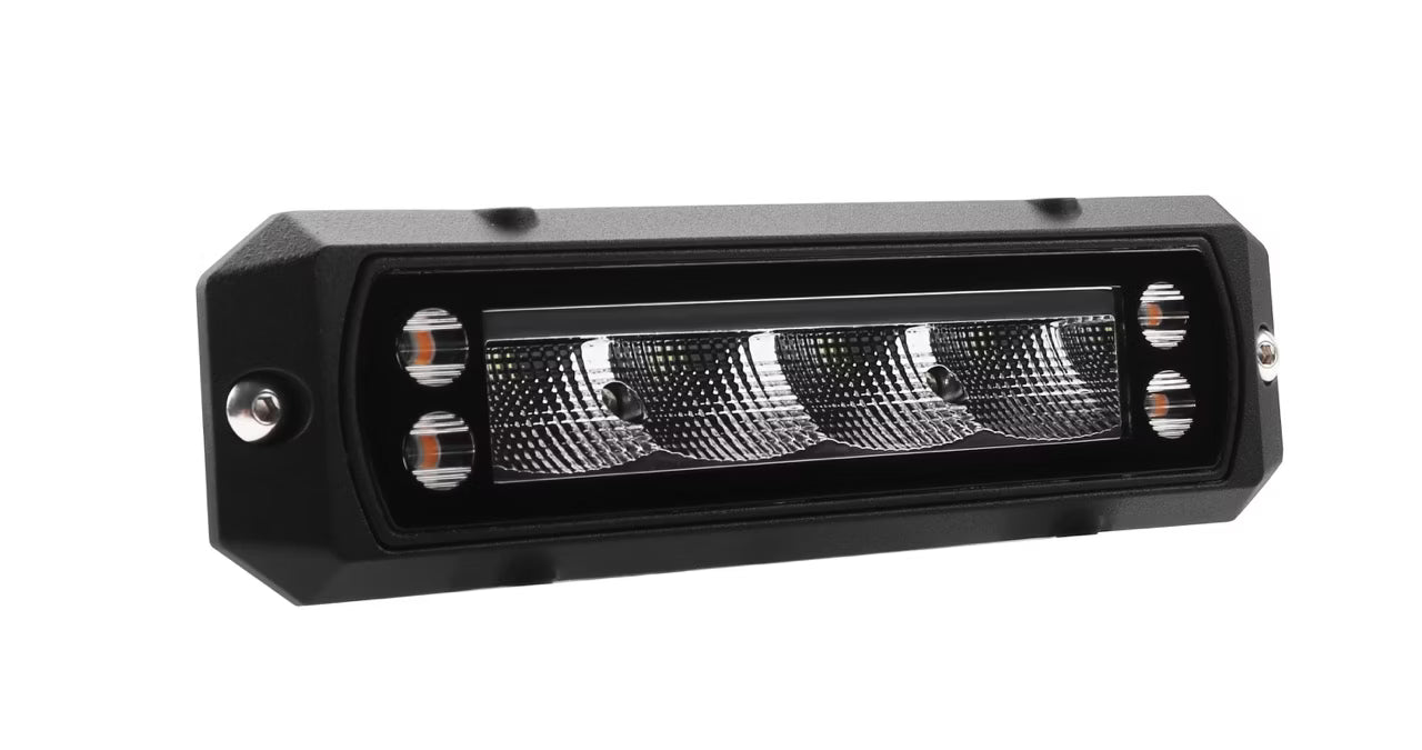 sidebillede, der viser profil og design af Worker lys Worker 32 Flash 40W flash lys IP69K - Razor Sverige - Razor Sverige