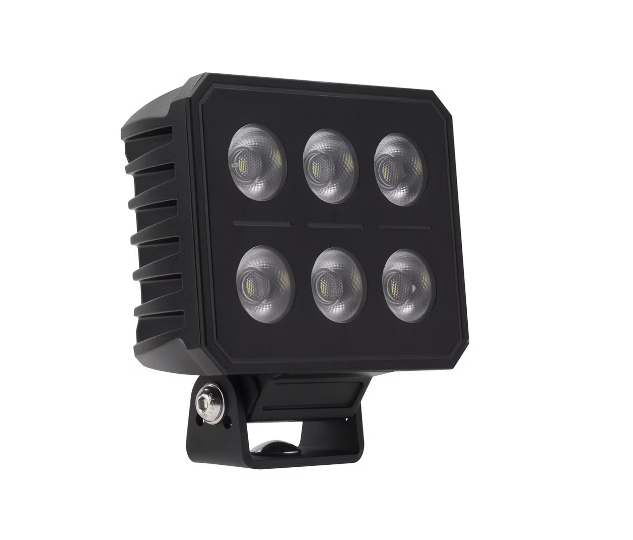 produktbillede forfra, der viser Arbejdslys Worker Pro 6 LED 108W IP69K – Razor Sverige – Razor Sverige