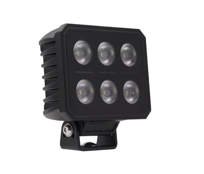 produktbillede forfra, der viser Arbejdslys Worker Pro 6 LED 108W IP69K – Razor Sverige – Razor Sverige