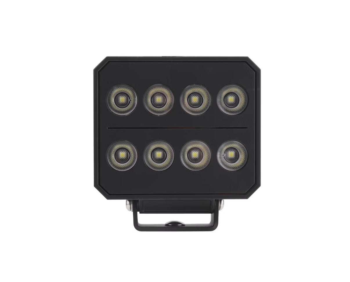 sidebillede, der viser profilen og designet af Worker Pro 8 LED 144W IP69K arbejdslys - Razor Sweden - Razor Sweden