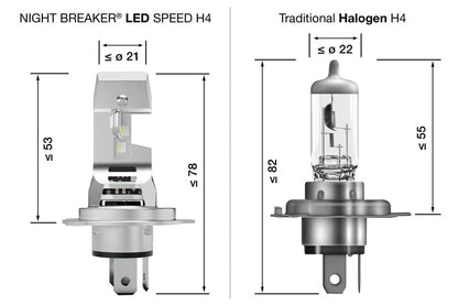 NIGHT BREAKER SPEED H4 450 – Street Legal – i användning | OSRAM