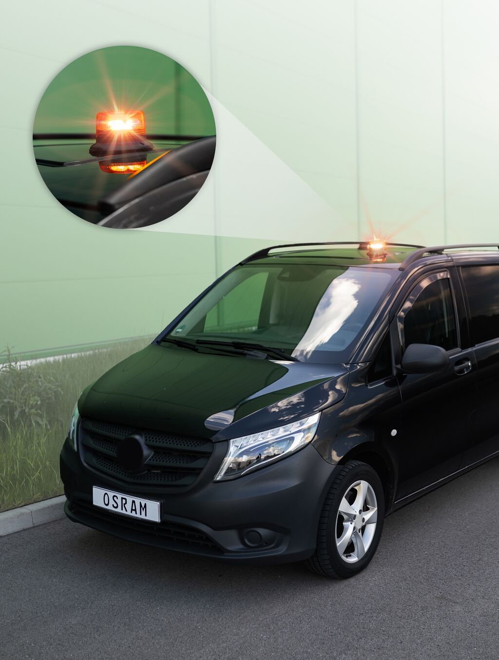 detaljbild av OSRAM LIGHTsignal LED BEACON LIGHT – OSRAM