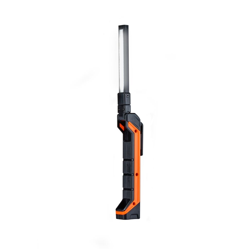 sidovy som visar profil och design av OSRAM INSPECTION LAMP – Black/Orange – OSRAM
