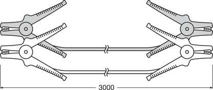förpackning och medföljande tillbehör till OSRAM STARTERcable 300A (BAG) – OSRAM