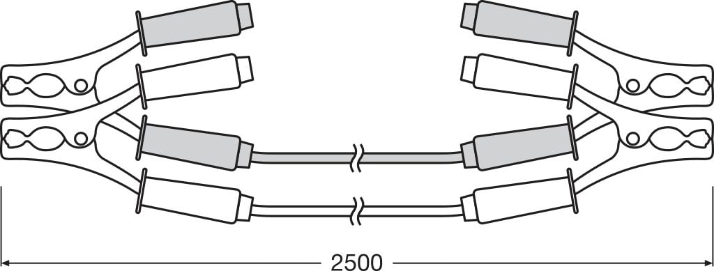 förpackning och medföljande tillbehör till OSRAM STARTERcable 150A (BAG) – OSRAM