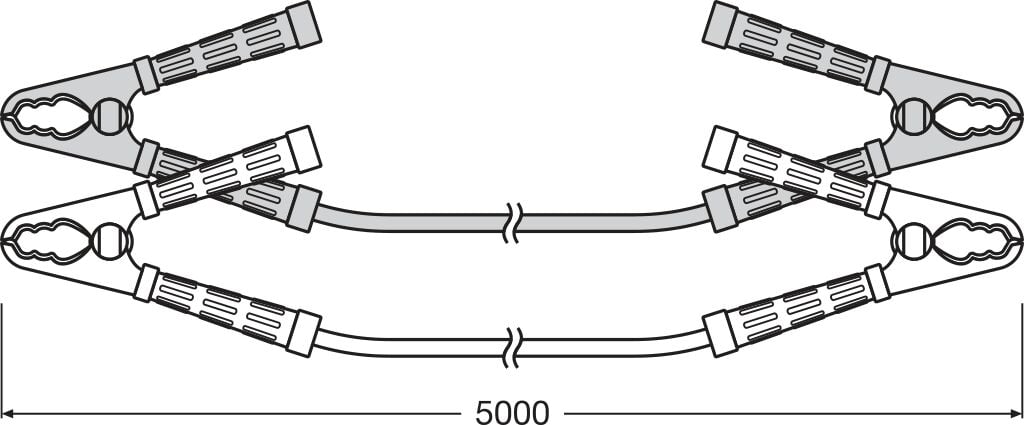 förpackning och medföljande tillbehör till OSRAM STARTERcable 1500A (BAG) – OSRAM