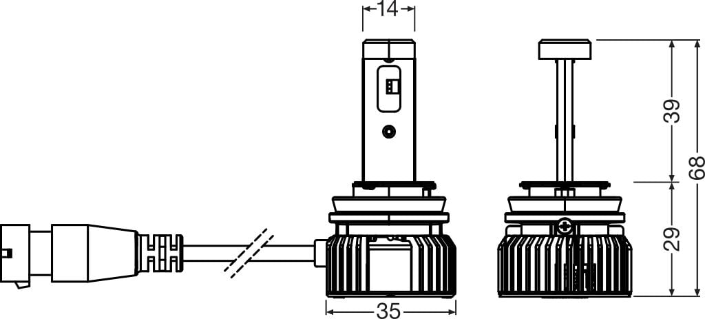 OSRAM NIGHT BREAKER LED SMART ECE – H11 – förpackning och innehåll | OSRAM