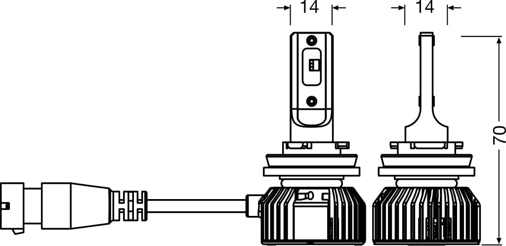 extra vy som visar funktioner på NIGHT BREAKER SMART H9 – Street Legal – OSRAM