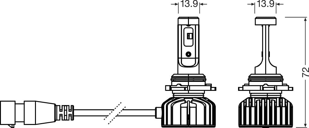 OSRAM NIGHT BREAKER LED SMART – HB4 – förpackning och innehåll | OSRAM