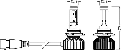 OSRAM NIGHT BREAKER LED SMART – HB4 – förpackning och innehåll | OSRAM