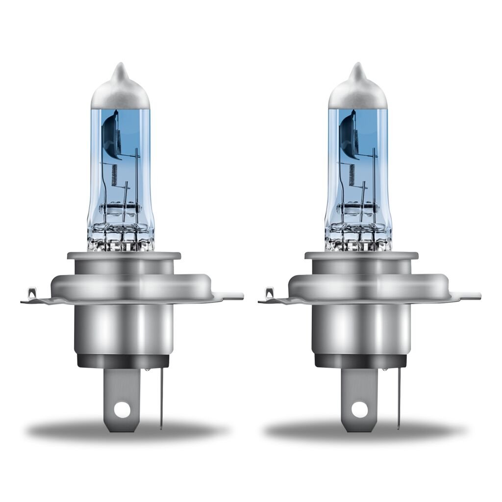 närbild på detaljer och material av OSRAM – H4 COOL BLUE INTENSE – 2 – PACK – OSRAM