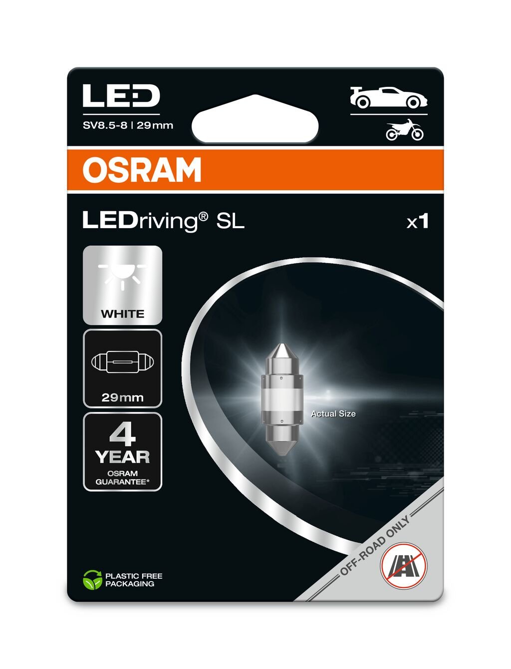 OSRAM LEDriving SL C5W (29 mm) – produktbild framifrån | OSRAM