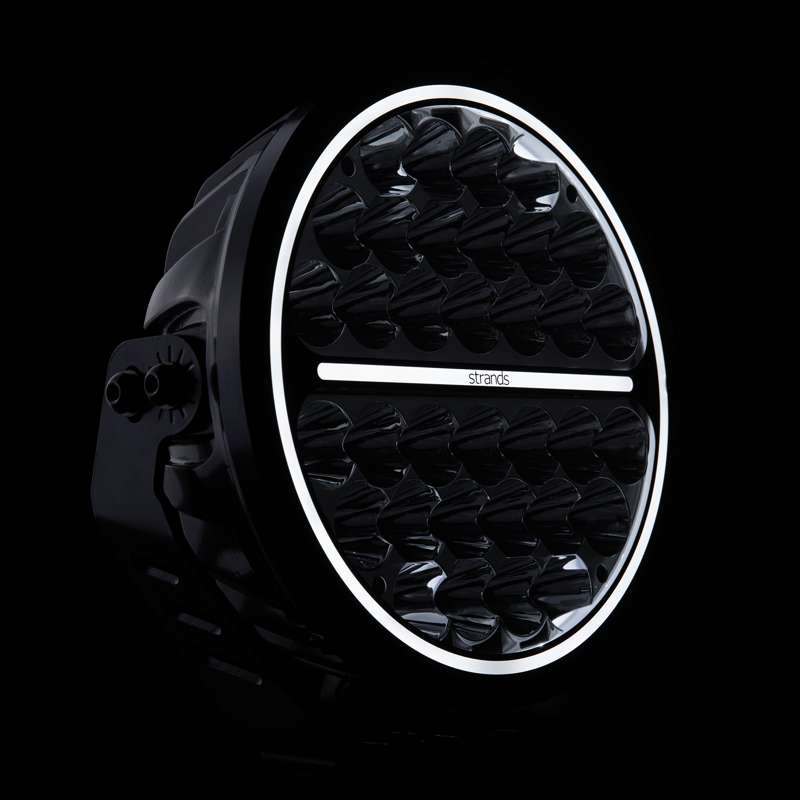 Strands Siberia XP 9" LED Ekstra lys - 15030 lm Xperience - produkt set fra siden | Strands Lighting Division