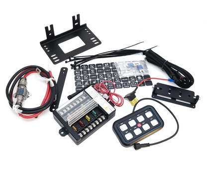 Switchpanel 8 – Knapp 12V/24V 600W – närbild detaljer | Xenonkungen