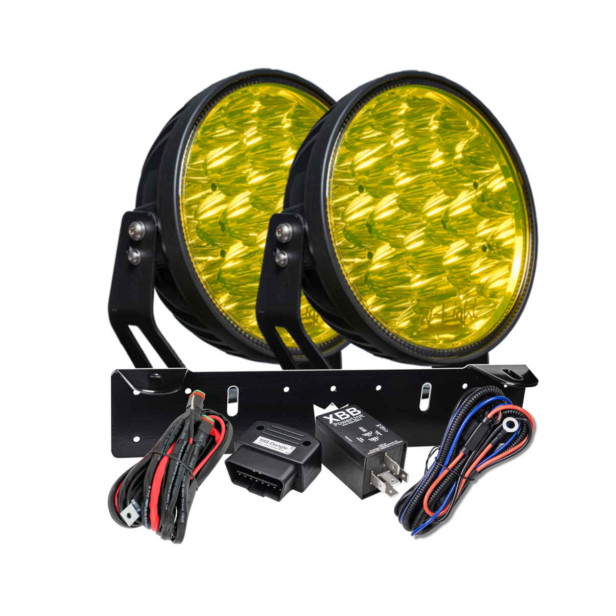 W – Light Phoenix W9 DARK RAD2 – Gul – produktbillede set forfra | W-Light