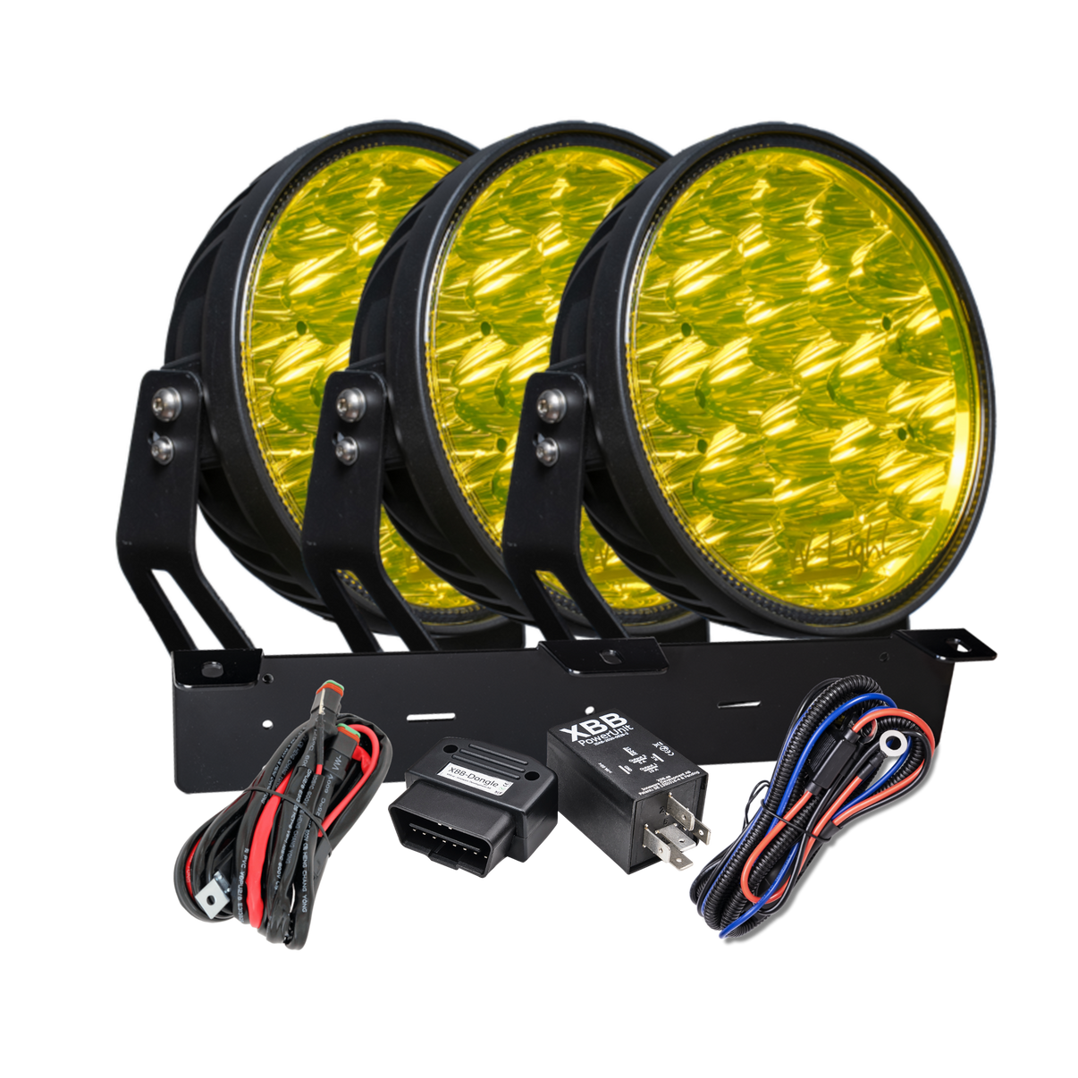 W – Light Phoenix W9 DARK RAD3 – Gul – produktbillede set forfra | W-Light