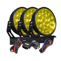 W – Light Phoenix W9 DARK RAD3 – Gul – produktbillede set forfra | W-Light