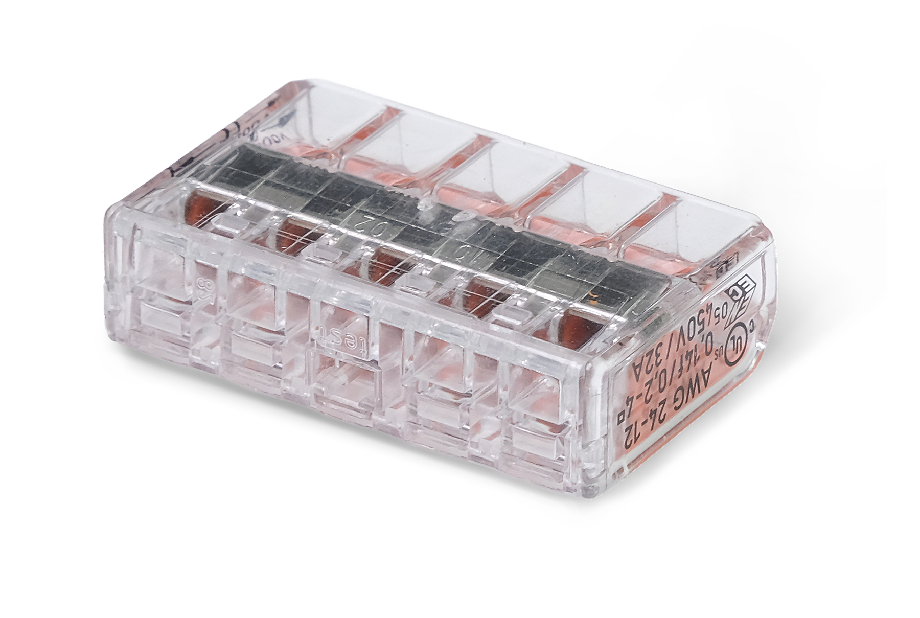 Wago 221 – 415 Splicing connector with levers – 5 – conductor 30 – P – i användning | Wago