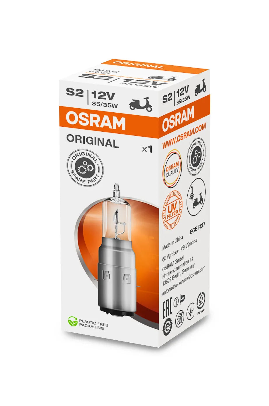 bild som visar användning av OSRAM ORIGINAL LINE – S2 – 12 V – 3535 W – OSRAM