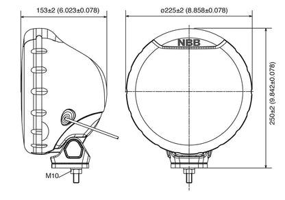 NBB Alpha 225 Xenon Ekstralys 35 W med LED Positionslys - nærbillede