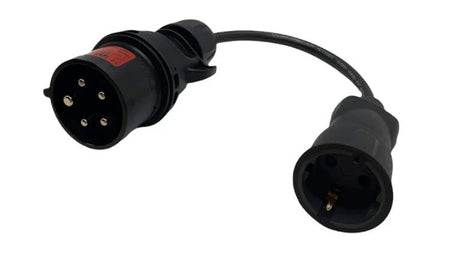 Adapter CEE 3-faset 16A til Schuko 230V til 1-faset ladekabel - Evconnect - Biltilbehør fra Evconnect