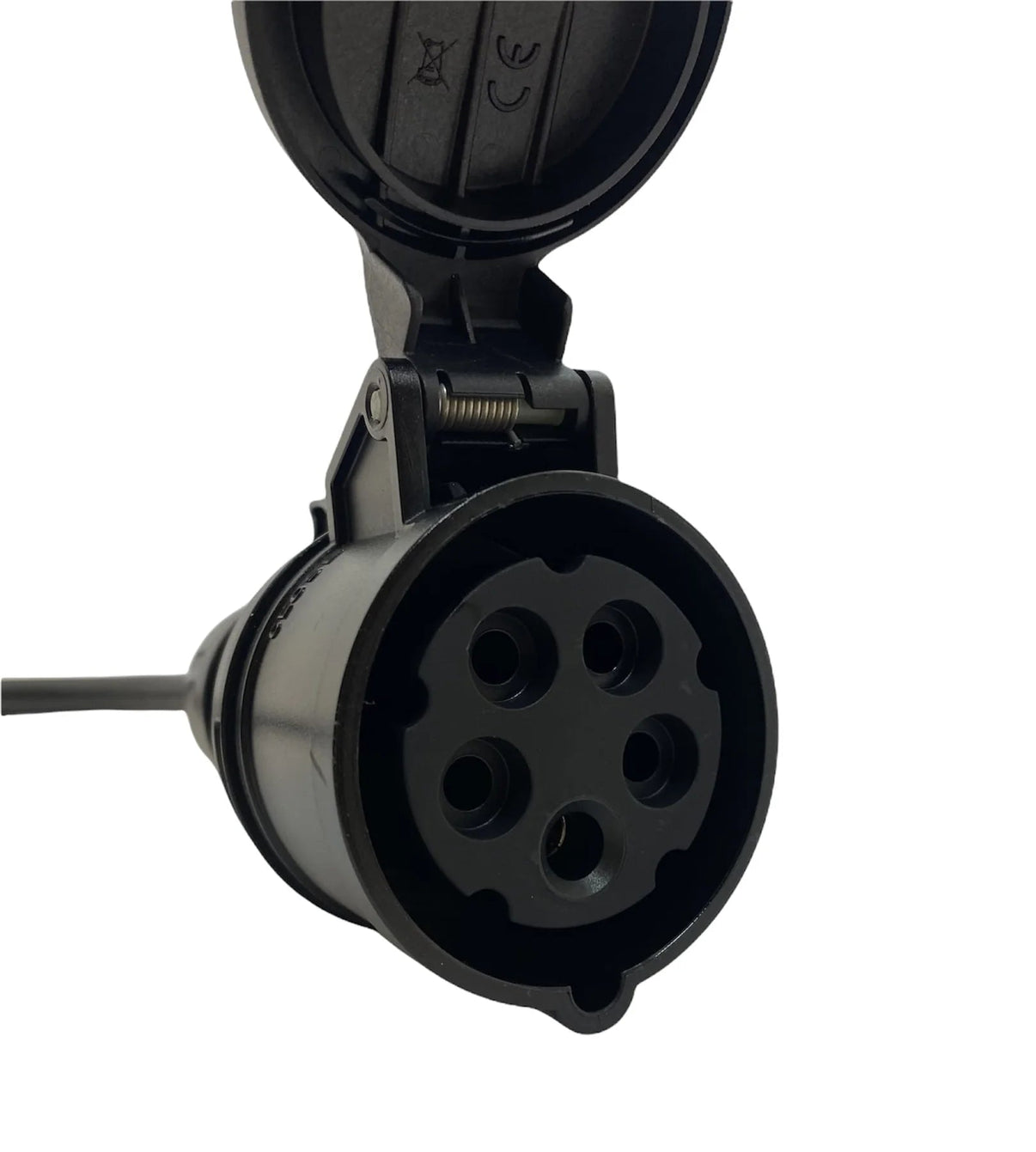 billede, der viser brug af Adapter Schuko til CEE 3-faset 16A 230/400V Mode 2 – Evconnect – Evconnect