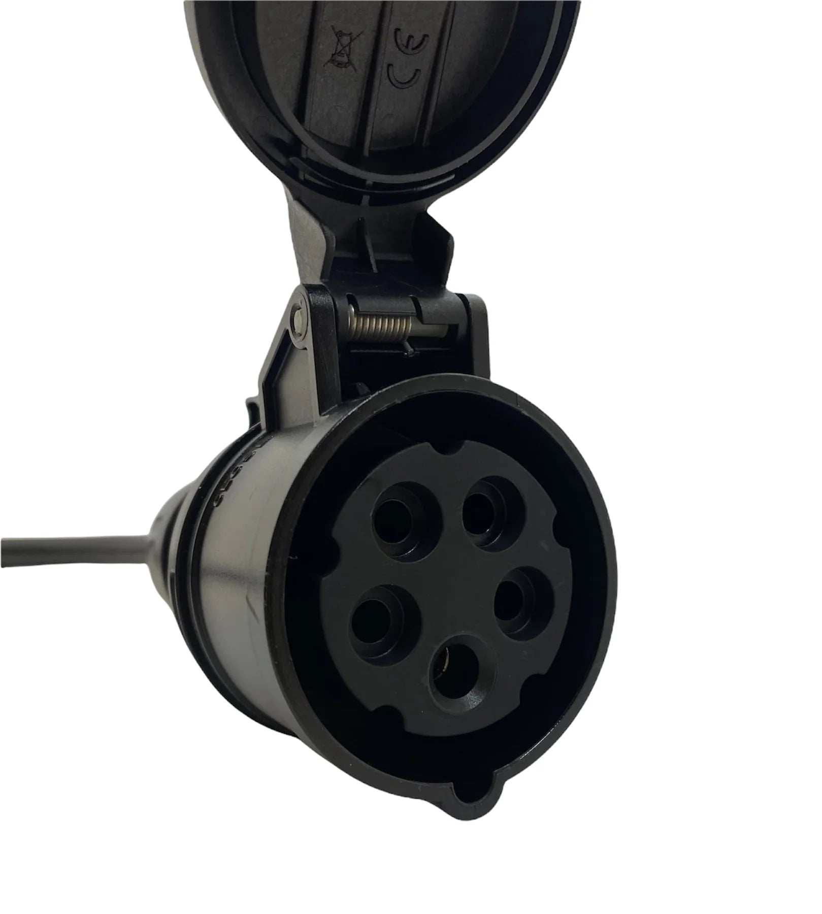 billede, der viser brug af Adapter Schuko til CEE 3-faset 16A 230/400V Mode 2 – Evconnect – Evconnect