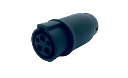 sidebillede, der viser profil og design af Adapter Type 1 fast kabel til Type 2 230V 16A/32A - Evconnect - Evconnect