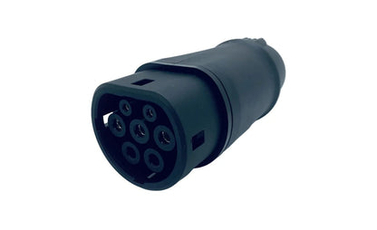 nærbillede af detaljer og materialer af Adapter Type 1 fast kabel til Type 2 230V 16A/32A – Evconnect – Evconnect