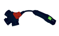 produktbillede fra forsiden viser Adapter Type 2 til 3x Schuko – 230V 16A IP44 Mode 3 – Evconnect – Evconnect