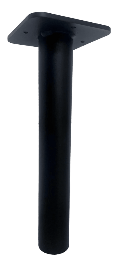 nærbillede af detaljer og materialer af Adaptermontering 60 mm rør BaseMount 140x140 til ladeboks – S-Line – S-Line